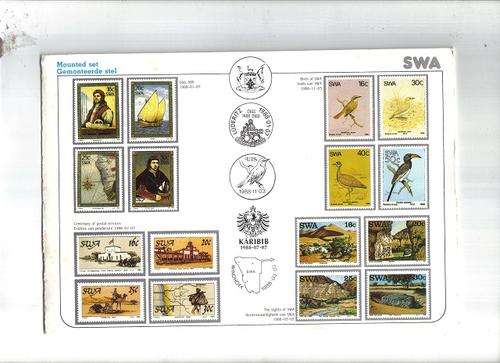 SWA MINT MOUNTED SETS DIAS 500,CENTENARY OF POSTAL SERVICES,BIRDS OF SWA,THE SIGHTS OF SWA 1988 SEE