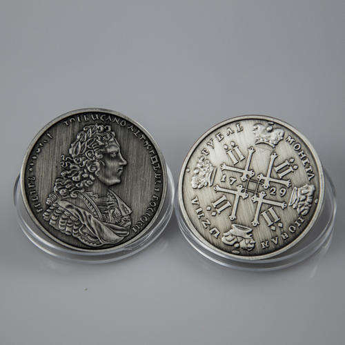 1729 RUSSIAN PETER 11  1 OZ SILVER CLAD COIN SEE PICS