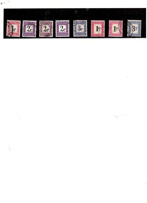 8 X SOUTH AFRICA POSTAGE DUE SEE PICS