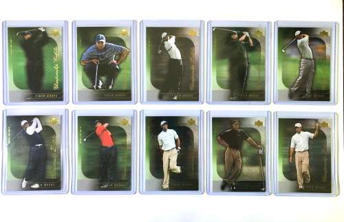 2004 Upper Deck Tiger Woods Golf 10x Cards lot (Mint)