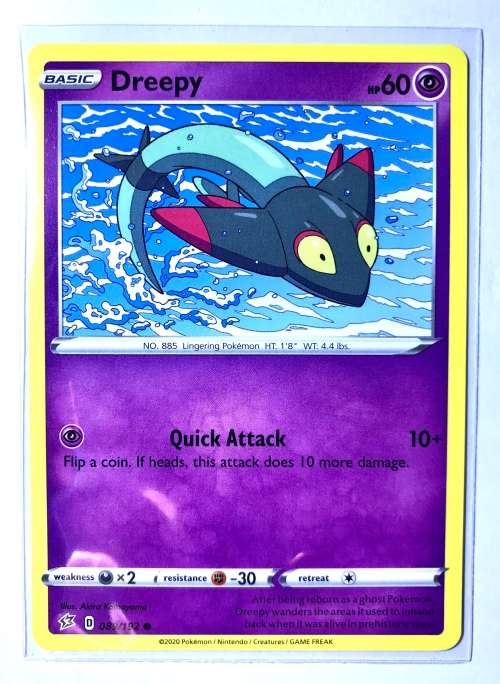 Pokemon Dreepy 089/192 Sword and Shield Rebel Clash NM/M Pack Fresh