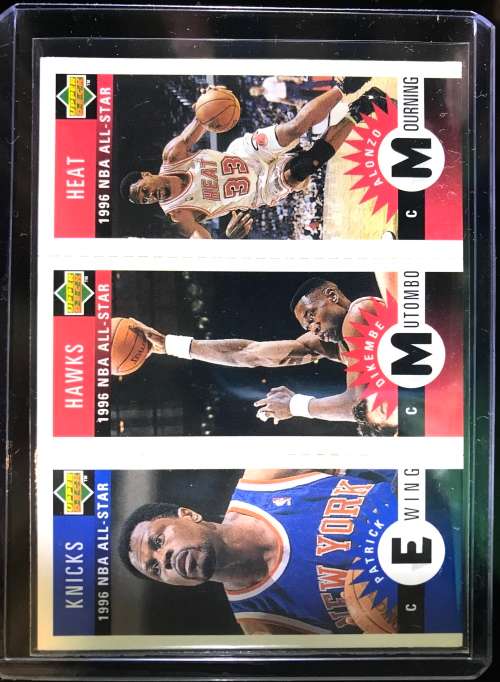 1996 upper deck NBA Allstar Ewing/Mutumbo/mourning