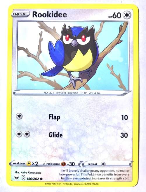 Pokemon Card Sword and Shield Rookidee Base Card Pack Fresh NM-Mint