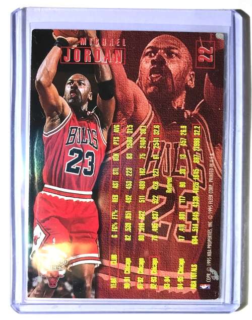 1995-96 Fleer basketball Michael Jordan