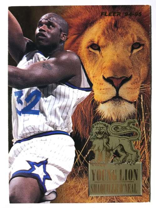1994-95 Shaquille O`Neal young lion insert NBA Basketball Card
