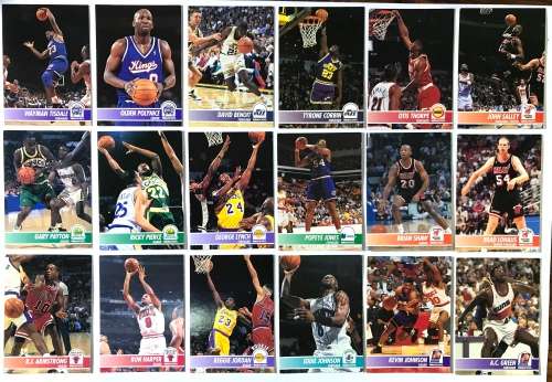 1994 NBA Hoops Basketball Card Lot (39) Payton, Starks, Mullin