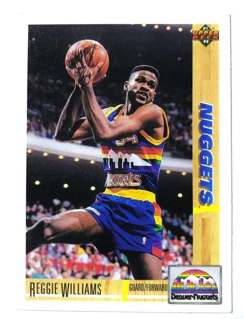 1991-92 Upper deck NBA Basketball Vintage Reggie Williams #206