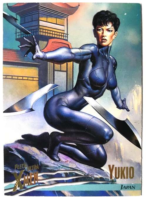 1996 Fleer Ultra X-Men Card Yukio #34