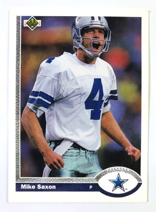 1991 Upper Deck Football Cards Mike Saxon Dallas Cowboys #150