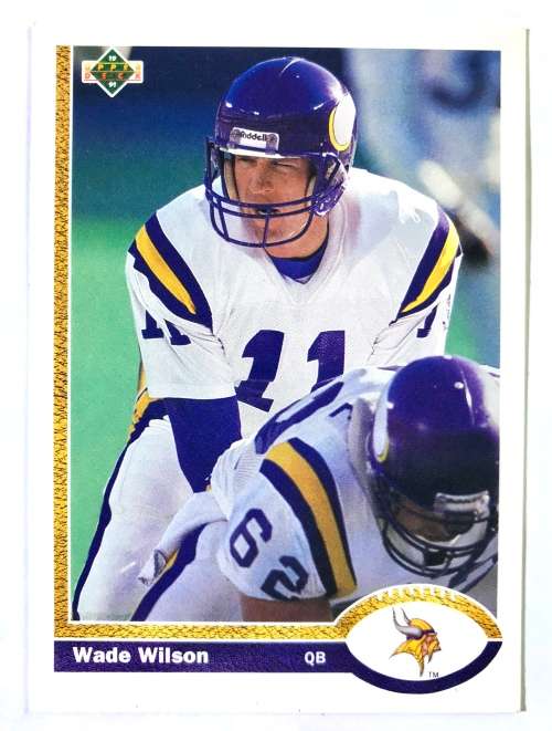 1991 Upper Deck Football Cards Wade Wilson Vikings #219