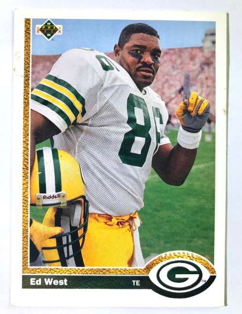 1991 Upper Deck Football Cards Ed West Packers #380