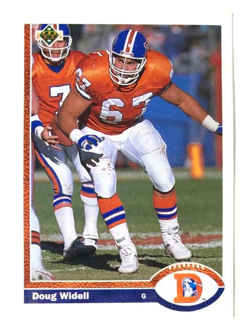 1991 Upper Deck Football Cards Doug Widell Broncos #479