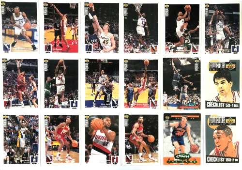 1994 Upper Deck NBA Basketball Card Lot (18) Shaq, Stockton, Mashburn