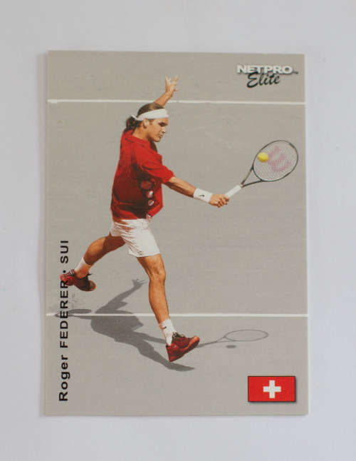 2003 NETPRO ELITE EVENT EDITION ROGER FEDERER (red) ROOKIE RC Card #E3