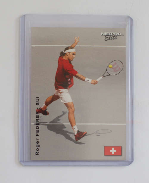 2003 NETPRO ELITE EVENT EDITION ROGER FEDERER (red) ROOKIE RC Card #E3