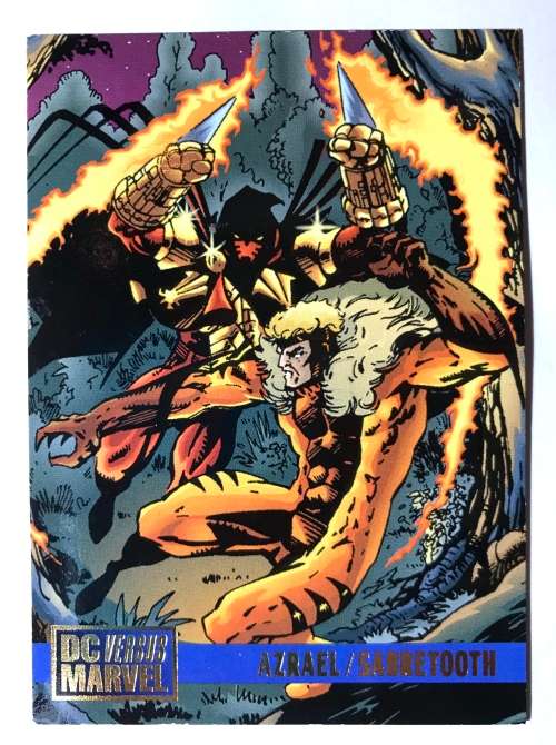 1995 DC vs Marvel Azrael vs Sabertooth #52 Base Card