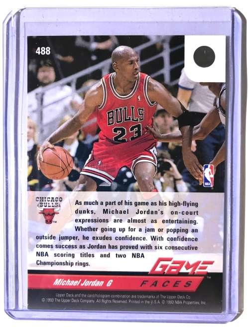 1993 Upper Deck Michael Jordan Game Face Insert 488 (Mint)