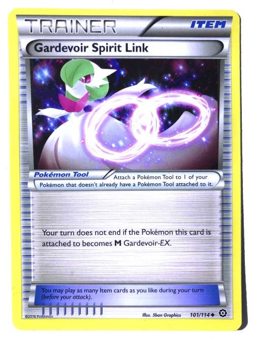 2016 Pokemon TCG Card Steam Seige Gardevoir Spirit Link Trainer 101/114