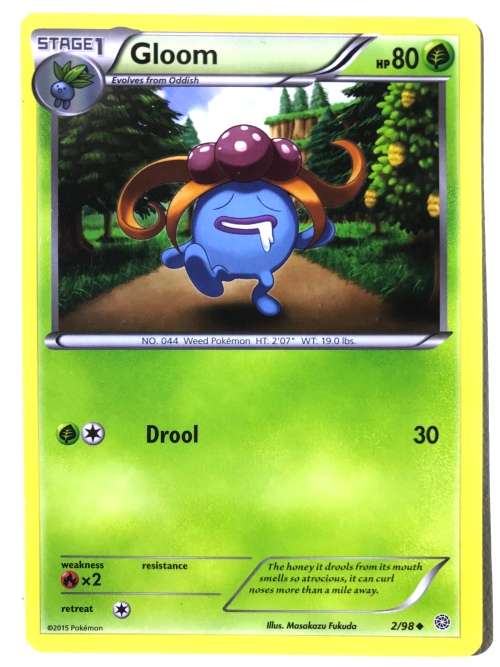 2015 Pokemon TCG Card XY Ancient Origins Gloom 2/98