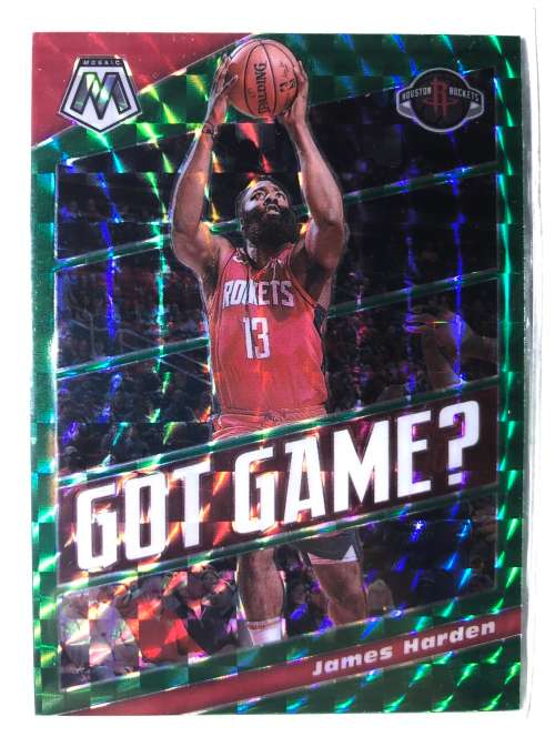2019-20 Panini Mosaic Got Game? Insert GREEN #23 James Harden