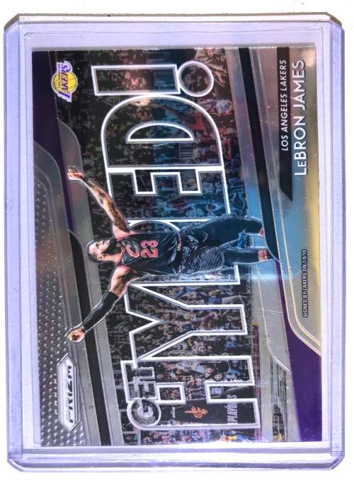 2018-19 Prizm LEBRON JAMES Get Hyped Lakers