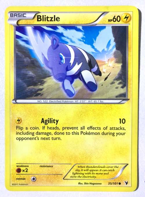 Pokemon Card TCG 2011 Balck and White Noble Victories Blitzle 35/101