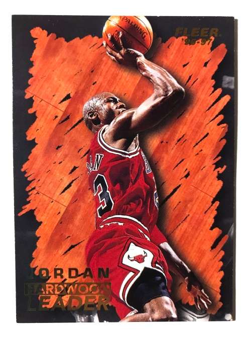 1996-97 Fleer Michael Jordan Hardwood leader Insert #123