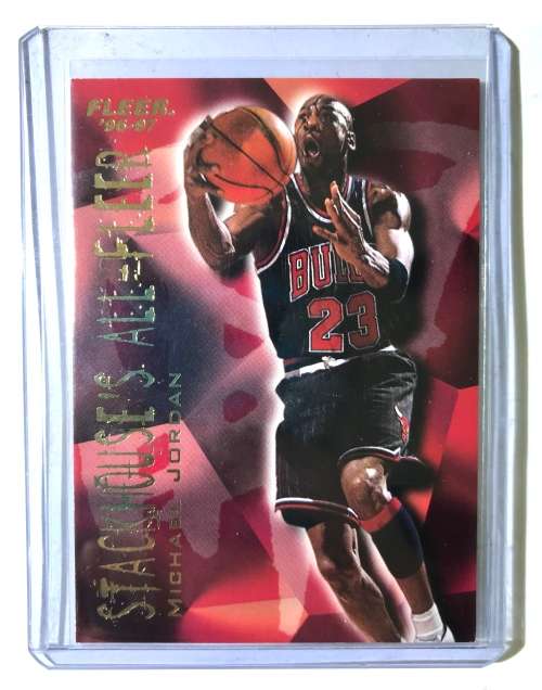 1996-97 Fleer Michael Jordan Stackhouse`s All-Fleer Insert 4of12
