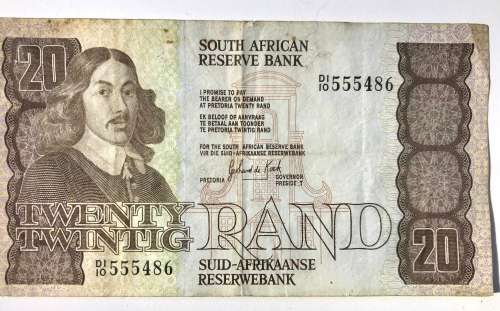 R20, Bank Notes South African De Kock