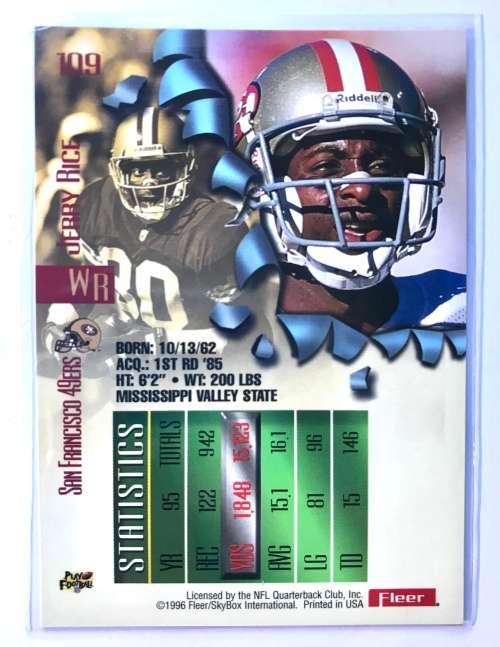 1996 Fleer Metal Jerry Rice #109