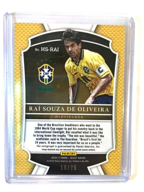 2016-17 Select Historic Signatures Orange Rai Souza De Oliveira Auto 19/75