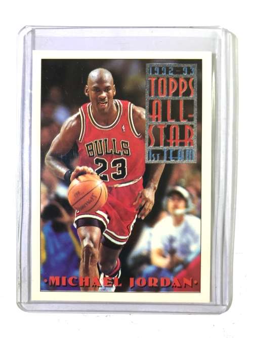 1992-93 TOPPS ALL STAR 1ST TEAM MICHAEL JORDAN CARD # 101
