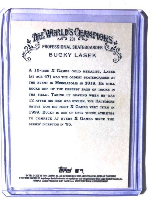 2020 Topps Allen and Ginter Bucky Lasek Skateboarder #231