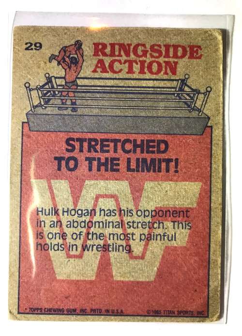 1985 Topps WWF Hulk Hogan #29 Rookie