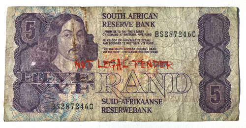 R5 South African Bank Note CL Stals