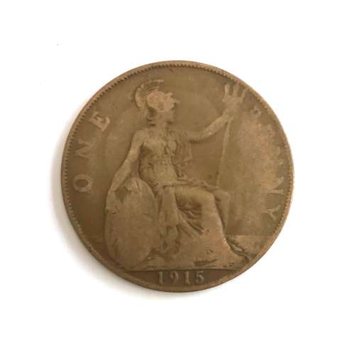1915 One Penny Coin British