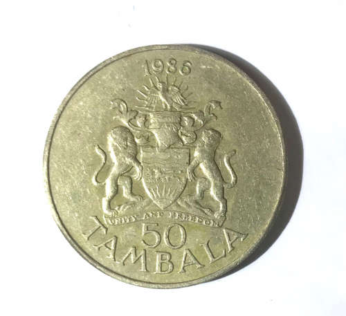 1986 50 Tambala Coin Malawi