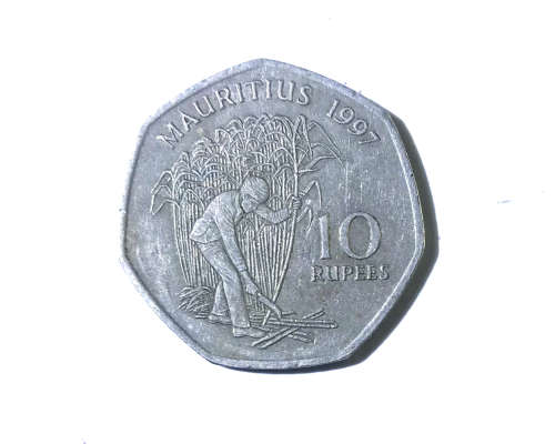 1997 10 Rupees Coin Mauritius
