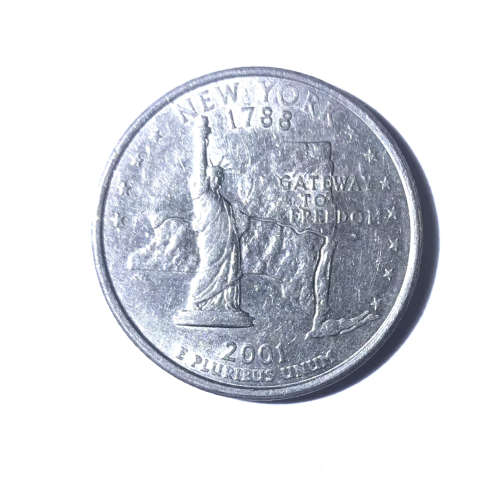 2001 Quarter Dollar Coin USA  Gateway to Freedom