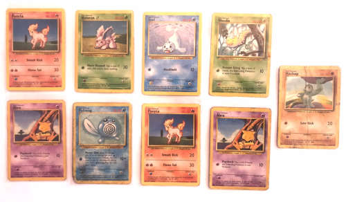 1995 Pokemon TCG Vintage Base Set Card Lot