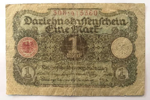 1920 Germany Eine Mark Bank Note