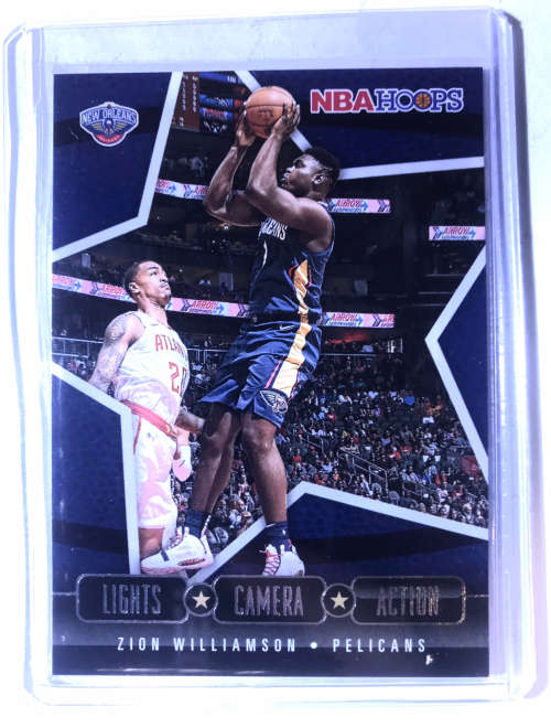 2020-21 Panini NBA Hoops ZION WILLIAMSON Lights Camera Action Insert #24