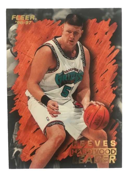 1996-97 Fleer NBA Basketball Hardwood Leader Bryant Reeves #147 Insert