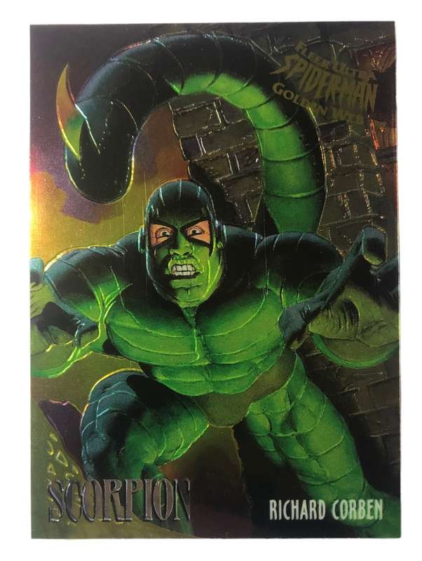 1995 Fleer Ultra Spider-Man Golden Web Limited Edition Scorpion #6of9