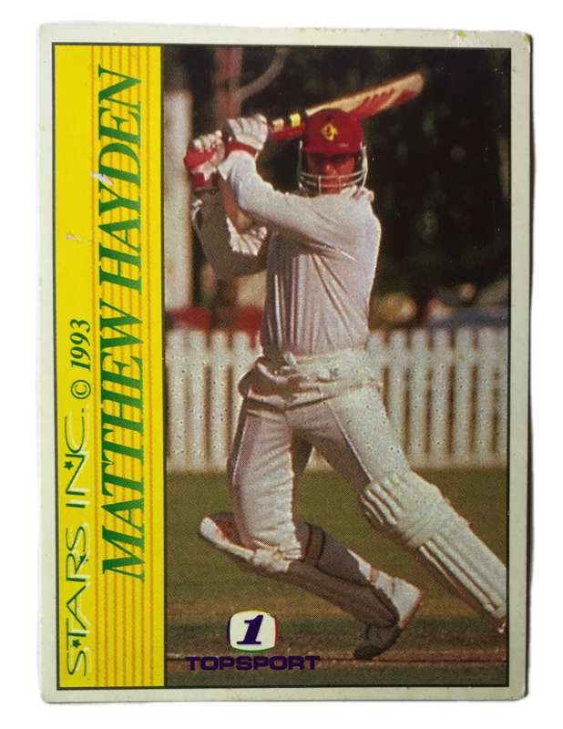 1993 Stars Inc Cricket Card Matthew Hayden