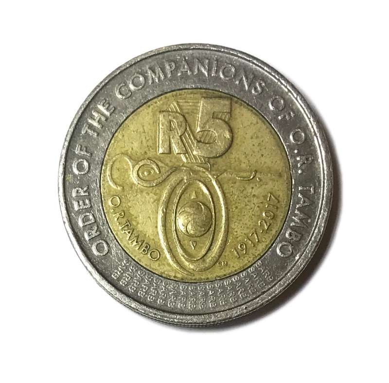 2017 South Africa 5 Rand Order Of Companies of O.R Tambo