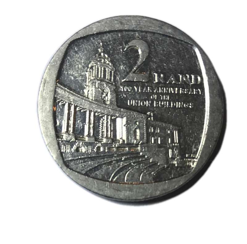 2013 South Africa 2 Rand Coin 100yr Anniversary Of Union Buildings