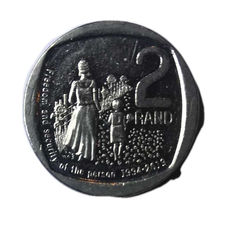 2020 South Africa 2 Rand Coin Freedom and Security of the person