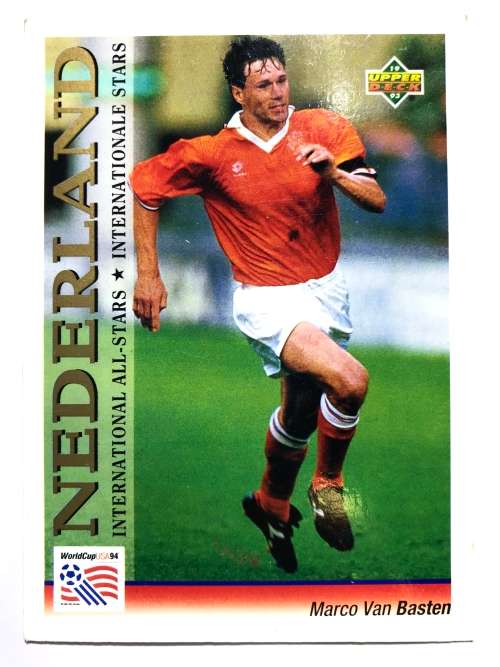 1993 Upper Deck World Cup Soccer All-Star Marco van Basten 112 Insert
