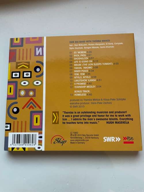 Themba Mkhize - Shosholoza (SWR Big Band)(Jazz)(CD)